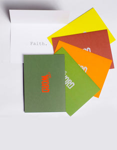 the word changes logo FAITH pack - Greeting Cards