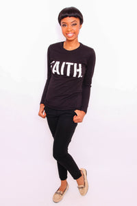 Women's FAITH. Long Sleeve T-Shirt