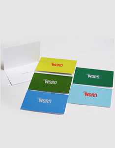 the word changes logo LOVE pack - Greeting Cards