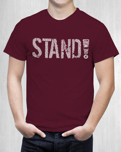 Men's "STAND!" for change shirt -Speak! Act! Stand!