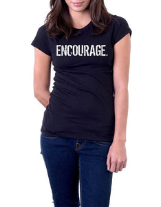 B&W Women's oneWORD ENCOURAGE T-shirt