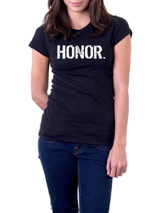 B&W Women's oneWORD HONOR T-shirt