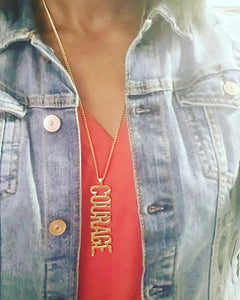oneWORD Jewelry - COURAGE necklace